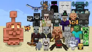 2x Copper Golems vs Every Mob in Minecraft (Bedrock Preview)