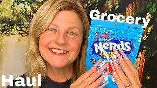 ASMR | Tingly Grocery Haul featuring New Items and Tapping with Long Pink Ghost Nails 👻💕🎉
