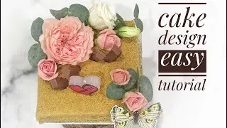 DIY &bull; Cake with fresh flowers decoration  &bull; very easy Tutorial - Oman #JoBlooms
