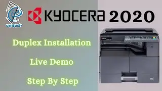 Kyocera 2020 /1800/2201 duplex installation and setup.#kyocera #xeroxmachine #photocopier #livedemo