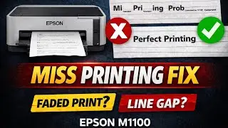 Epson M1100 Printer Miss Printing Ka Permanent Solution | Step by Step Hindi #EpsonM1100 
