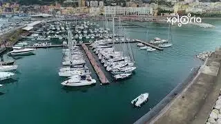 Elidiport, Salerno, South Italy 2018.04 aerial video