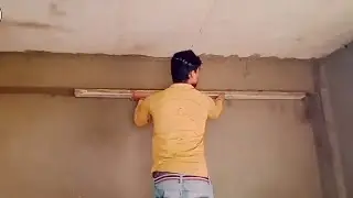 Beam Construction~Building 13&times;10 Size Ceiling Beam Plastering Work.{130}