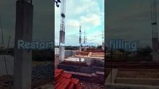 Restart after soil filling | House construction | Foundation #construction