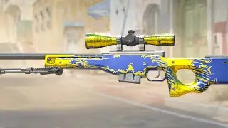 GOLD SCOPE AWP LOOK INSANE IN CS2🔥🔥- AWP MAN O WAR WITH 5x S1MPLE GOLD STICKER CS2