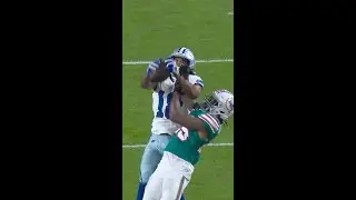 Jalen Tolbert with a spectacular catch for a 45-yard Gain vs. Miami Dolphins