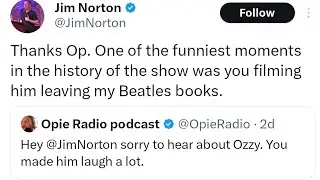 Why Opie reached out to Jim Norton when Ozzy passed