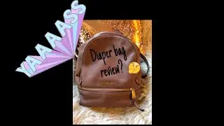 Michael Kors Rhea backpack as a diaper bag! Packing video/review 💕
