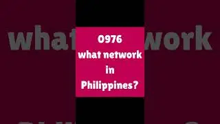 0976 what network in Philippines? #shorts #philippines #mobilenumber