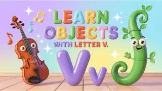 Letter V Phonics | Learn V Words & Objects for Kids | Alphabet Learning for Preschool & Toddlers