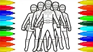 Power Rangers + Transformers Coloring Pages
