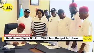 Uzodimma Signs N1.4trn 2026 Imo Budget Into Law