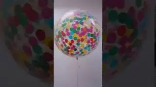 The Kelly Red and The Kelly Colourful Giant Confetti Balloons