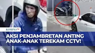 Aksi Jambret Anting Anak-Anak di Kebon Jeruk Terekam CCTV