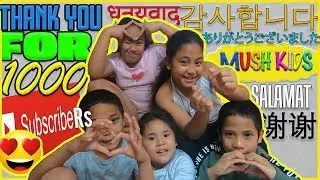 THANK YOU IN OTHER LANGUAGES FOR 1000 SUBSCRIBERS & SHOUT OUTS!!