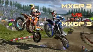 MXGP 2 vs MXGP 3 | PC | Comparativa gr&aacute;fica