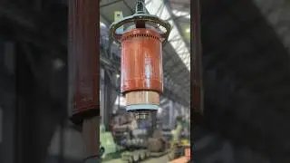 Train engine Motor Armature fitment inside stator .