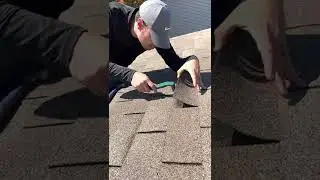 Using the roof repair Snake Tool to do repairs.