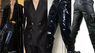 Stunning  leather pants latest formal outfits  for men #latest