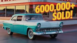 Почему Америка сошла с ума по Ford Fairlane 1955 года (продано 600 000 экземпляров!)