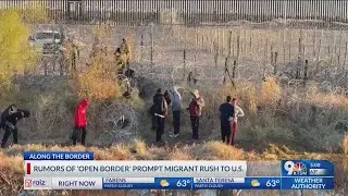 Rumors of &lsquo;open border&rsquo; prompt migrant rush to US