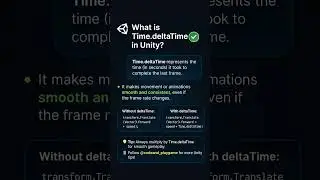 Why Use Time.deltaTime in Unity? ⏱️ | Unity Tips