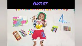DIY Monthly Baby Photoshoot-12 Easy Profession Themes #babyshoot #monthlybabyphotography #photoshoot
