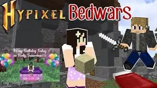 Minecraft| Hypixel Bedwars with BuildMineSurvive| PLAYING WITH A PRO