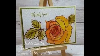 Learn How to use Brusho Inks to Make this Fabulous Card