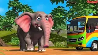 Sing with the Jungle Animals! | The Animal Bus Ride | Funny 3D Cartoon Song