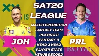 JOH vs PRL Dream11 Team, JOH vs PRL Dream11 Prediction, Joburg Super Kings vs Paarl Royals Dream 11