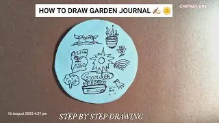 Easy garden journal ✍️🏻 #drawing  #gardening  #easy #tutorial #sketch #art #youtubefeed #viral 