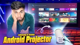 Android Projector Unboxing and Review | 4K Android Projector Unboxing | smart Android Projector