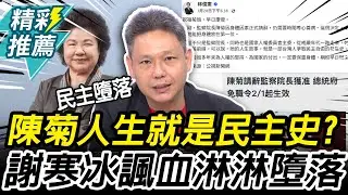 林俊憲稱「陳菊人生是台灣民主史」？謝寒冰反諷：活生生示範民主墮落【CNEWS】@funseeTW