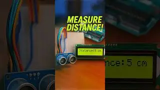 Distance measuring with an ultrasonic sensor using Arduino. #arduinouno #arduinouno