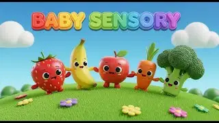 🍊 Happy Baby Sensory Playtime with Music and Fun Visuals 🍍