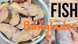 বাংলাদেশ থেকে আনা বড় মাছ কাটছি 🐟 | দেশি স্বাদের মাছ | Saudi Arabia..