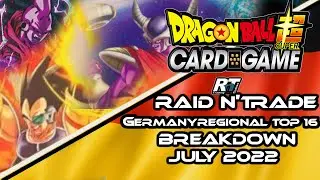 Dragon Ball Super Card Game Raid N'Trade German Regional , Top 16 Breakdown