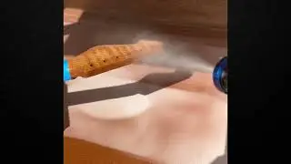 Nitro applied to a CKuz Guitars headstock