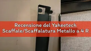 Recensione del Yaheetech Scaffale/Scaffalatura Metallo a 4 Ripiani per Garage Altezza Regolabile Por