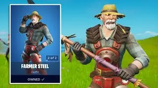 NEW FARMER STEEL Skin Gameplay in Fortnite!