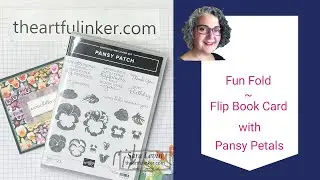 Flip Book Card with Pansy Petals
