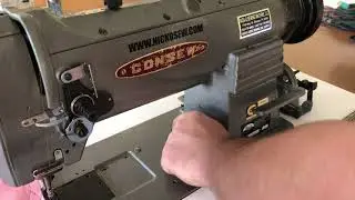 Resetting safety clutch on a consew 255RB
