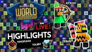 Polytopia WORLD CHAMPIONSHIP Highlights LIVE - Kickoo, Zebasi
