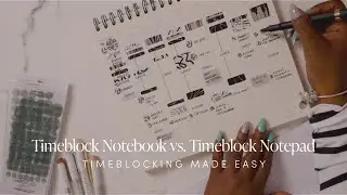 Time Block Note Pad vs. Time Block Notebook | Deep Dive with Iesha | Cloth & Paper