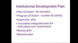 NATIONAL EDUCATION POLICY & INSTITUTION DEVELOPMENT PLAN