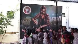 YOUNG REBEL STAR PRABHAS BIRTHDAY Celebrations at Kukatpally Prabhas Fans Association FoodDistribute