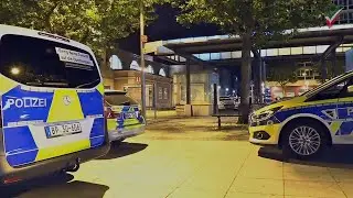 Hagen - Stundenlanger Einsatz Freitagabend am Hauptbahnhof - Polizei, BuPol, RTW, NEF, THW vor Ort