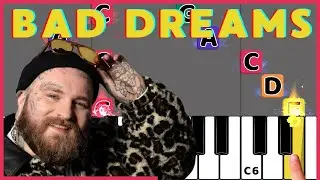 🎹 Bad Dreams - Piano Tutorial Medium difficulty | Learn Teddy Swims&rsquo; Soulful Hit Step by Step