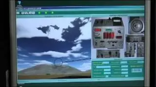 Simulator for the operator of anti-aircraft defense missile system 9K35 